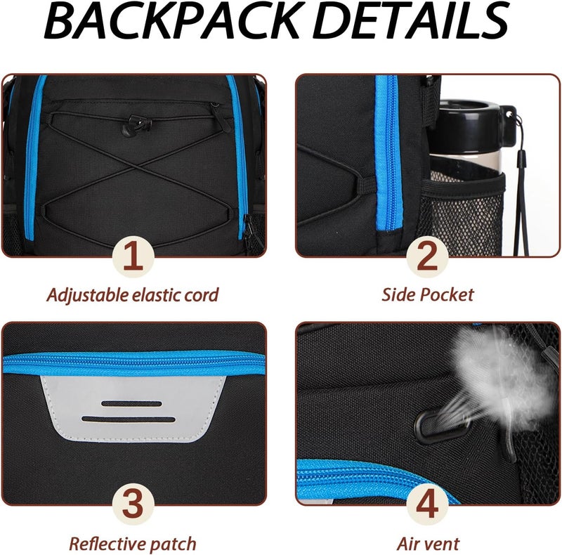LARIPOP Basketball Bag,Basketball Backpack with Shoe Compartment and Ball Holder,Sport Bags for Soccer,Volleyball,Gym,Travel - Image 4